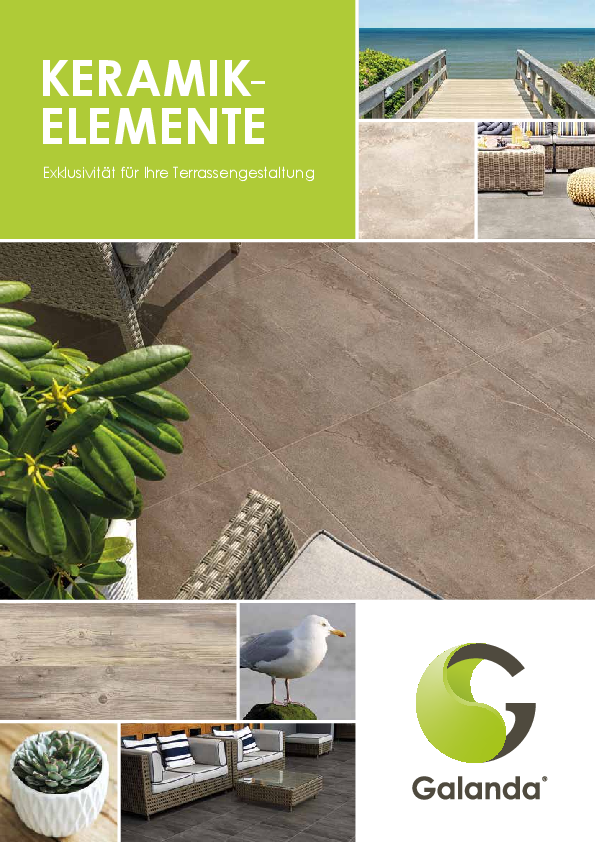 Galanda Broschüre Keramikelemente