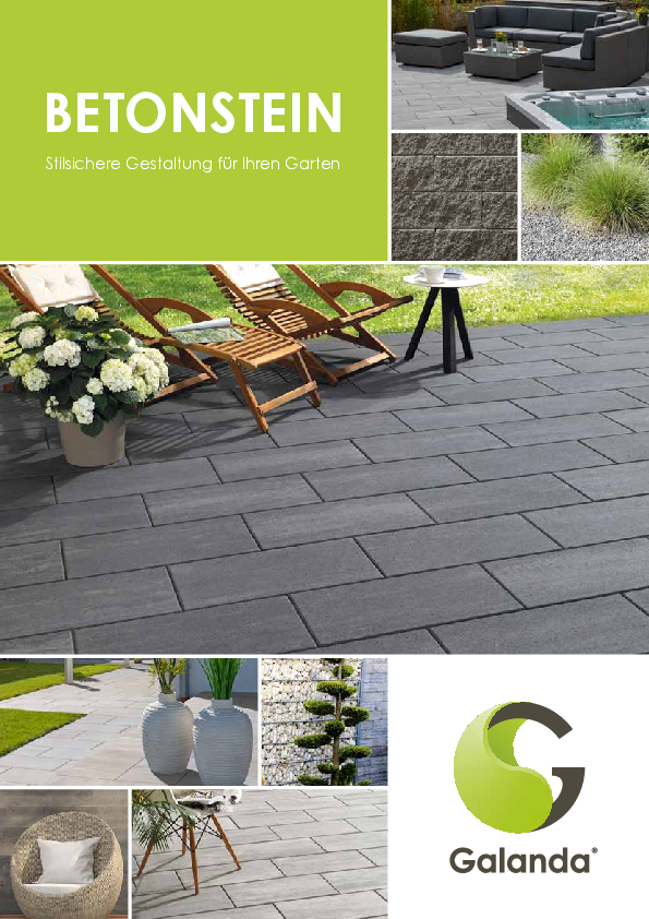 Galanda Broschüre Betonstein